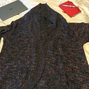 Multicolored semi duster sweater